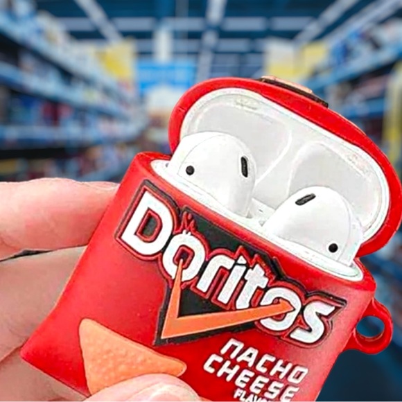 Doritos chips Airpods Case for 1 or 2 Generation Silicone earphone buds protect - Picture 1 of 4